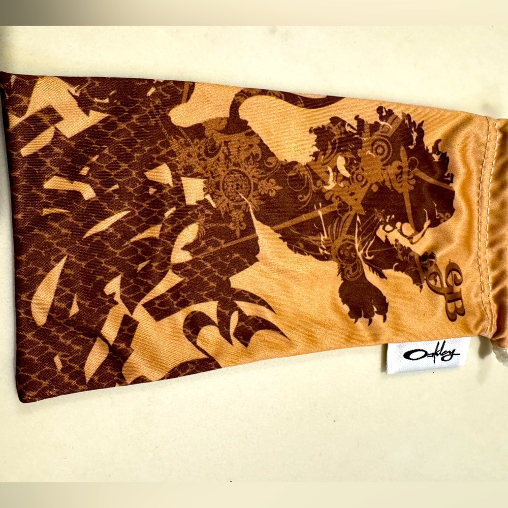 This is a microfiber pouch for Oakley Sunglasses.